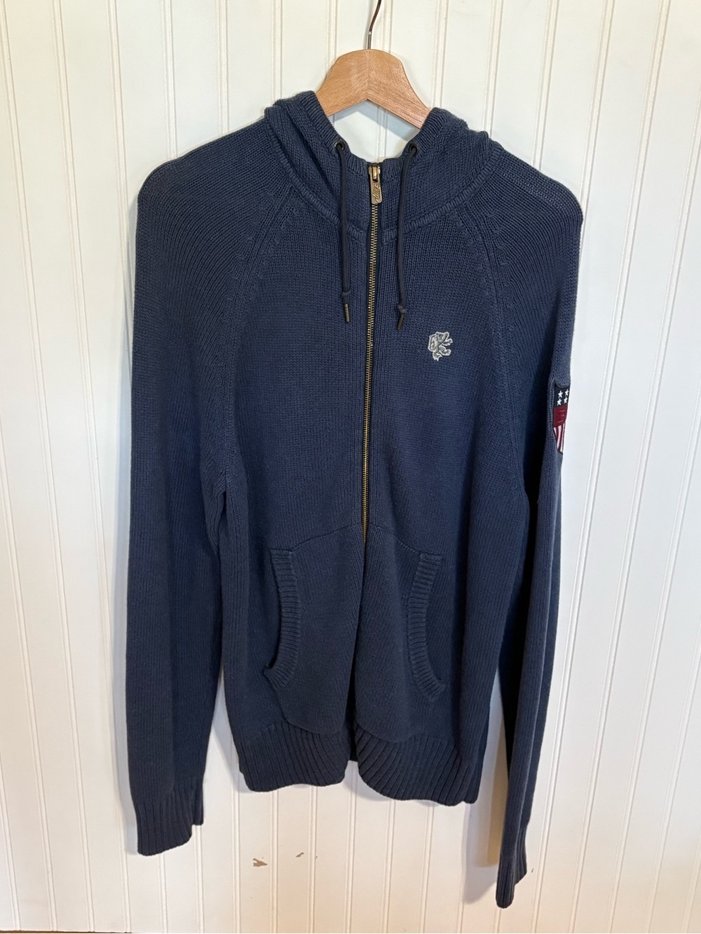 VTG Nike Sportswear USA Shield Knit Full Zip Hoodie Size M